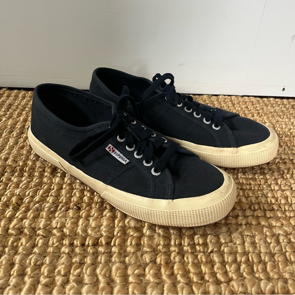 Navy blue Superga sneakers women’s size 9